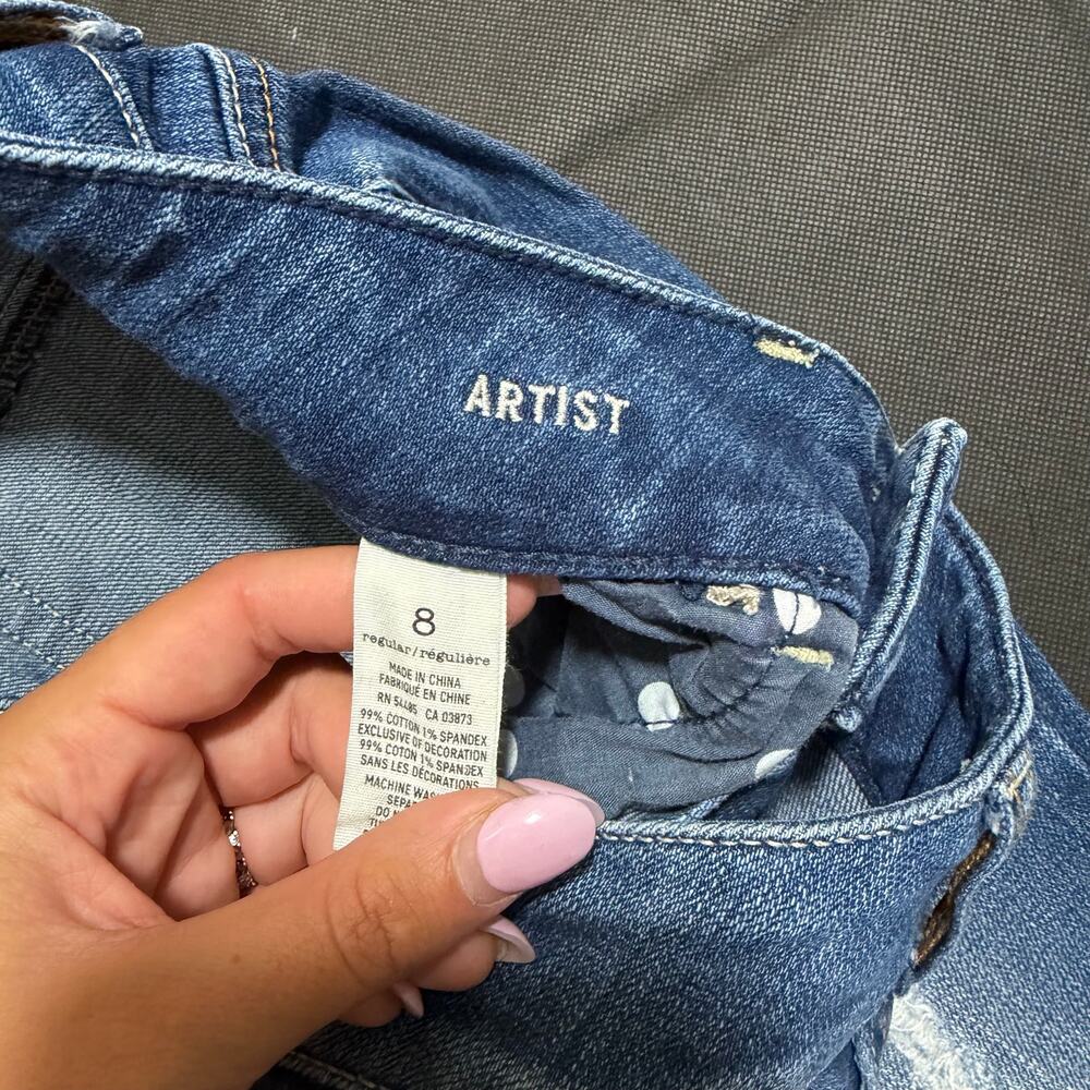 American Eagle Jeans Artist size 8 distressed - Picture 3 of 4